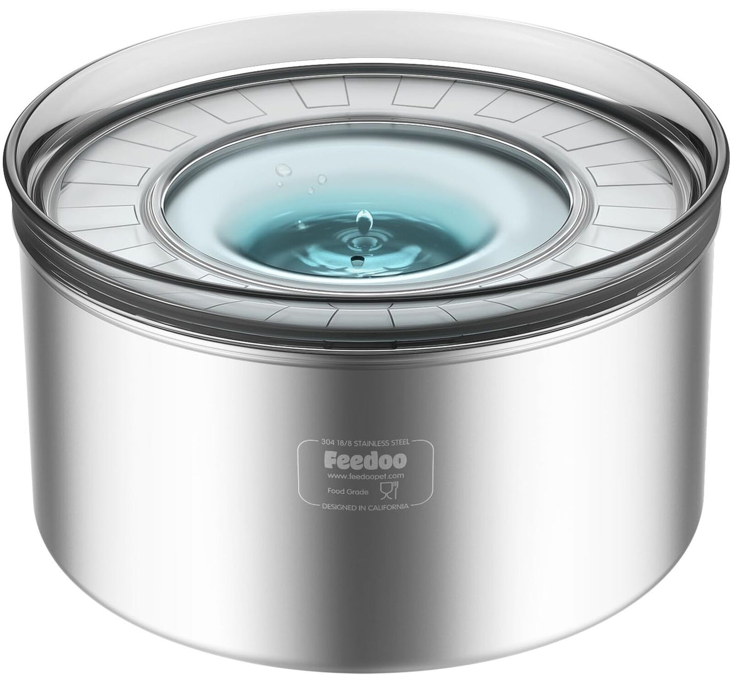 1Gallon Dog Water Bowl, 3.8L No Spill Water Bowl for Dogs, Stainless Steel Sp...