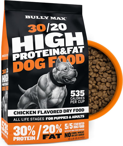 High Performance Premium Dry Dog Food for All Ages - High Protein Natural Puppy Food for Small & Large Breed Puppies & Adult Dogs, 15 Lb Bag