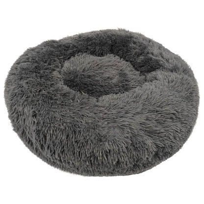 Ackley Cuddler Nest Dog Bed Luxury Plush Faux Fur Donut Calming Dog Bed with Non-Slip Bottom
