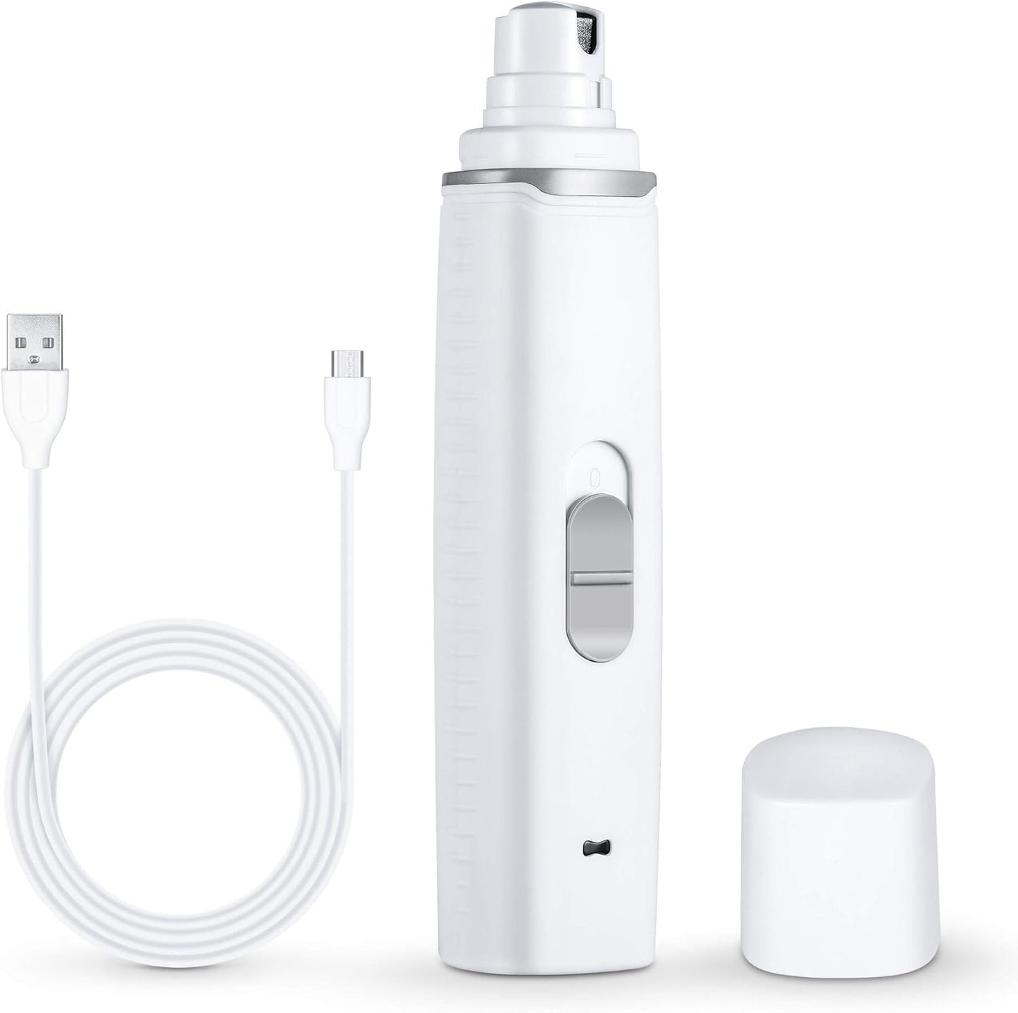 Dog Nail Grinder Upgraded - Professional 2-Speed Electric Rechargeable Pet Nail Trimmer Painless Paws Grooming & Smoothing for Small Medium Large Dogs & Cats