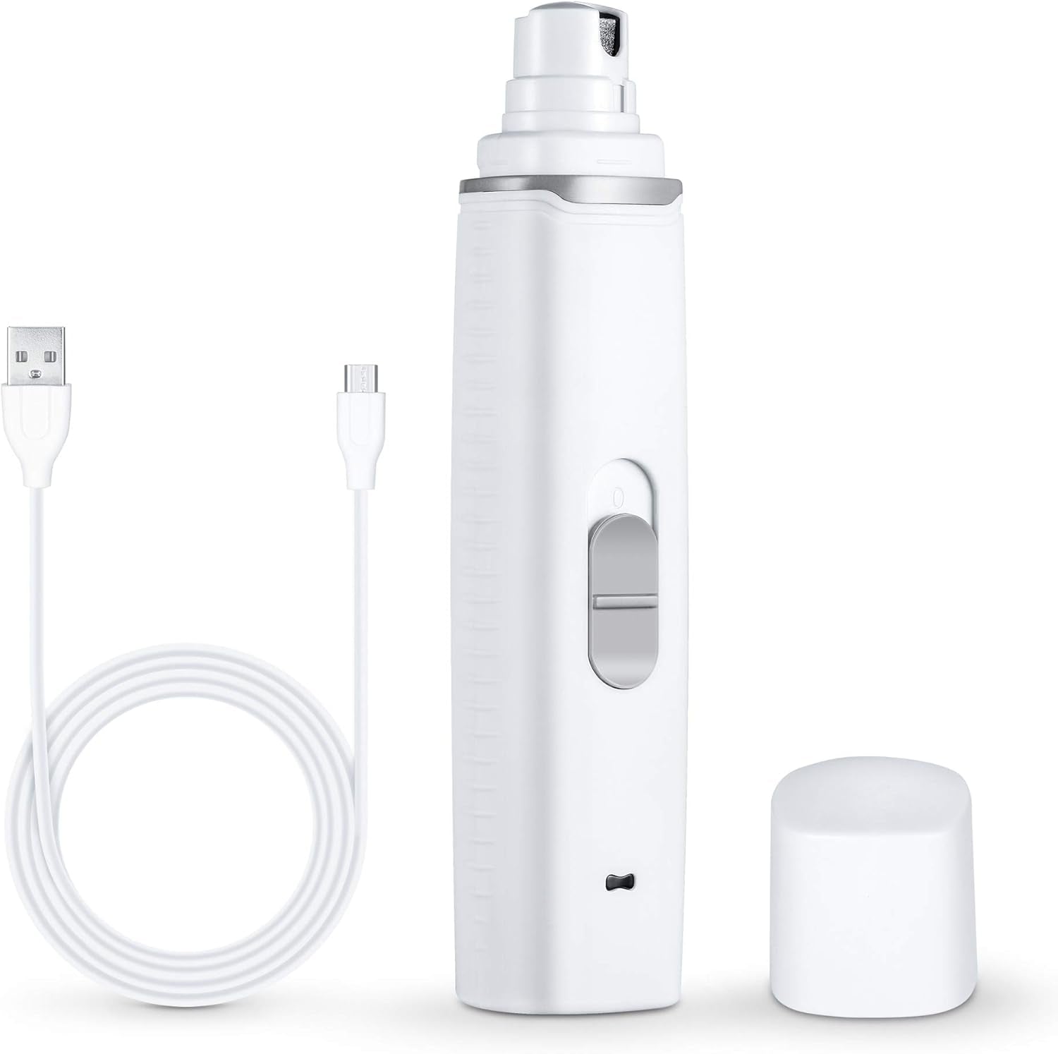 Dog Nail Grinder Upgraded - Professional 2-Speed Electric Rechargeable Pet Nail Trimmer Painless Paws Grooming & Smoothing for Small Medium Large Dogs & Cats