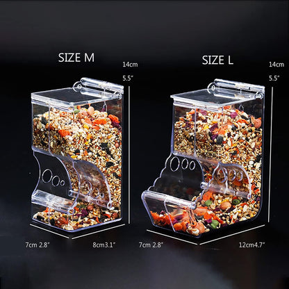 Hamster Feeder,Automatic Food Dispenser Plastic Bowl ,Suitable for Feeding Hamsters, Guinea Pigs, Pigeons, Parrots, Hedgehog,And Other Small Animals (400ML)