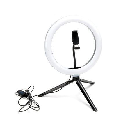 LED Ring Light with Stand for Makeup Photography Video for Iphone Selfie Stream