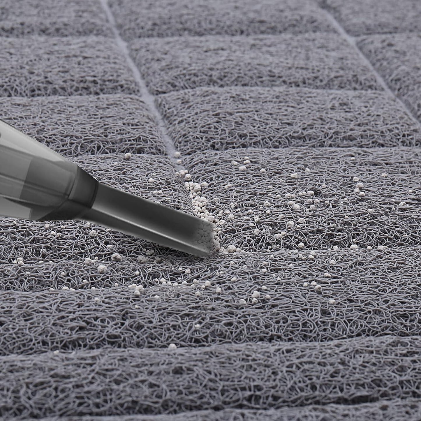 Cat Litter Mat Trackpad Litter Trapping Mat, Easy Clean Mess Free Waterproof Anti-Tracking, Muddy Cat Box Catcher for Floor & Indoor, 35"×23", Grey