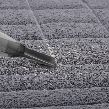 Cat Litter Mat Trackpad Litter Trapping Mat, Easy Clean Mess Free Waterproof Anti-Tracking, Muddy Cat Box Catcher for Floor & Indoor, 35"×23", Grey