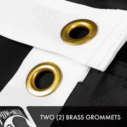 POW MIA Flag 2X3Ft 5Pack Doublesided Embroidered Polyester by G128