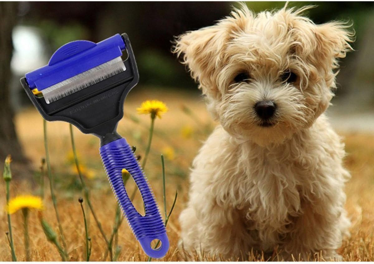 The Desheddinator - Versatile Grooming Tool: Undercoat Rake for Dogs, Cats, and Horses, Deshedding Brush and Comb for Pet Grooming