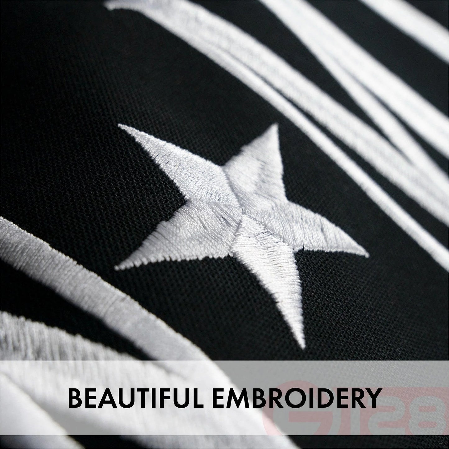 G128 Combo Pack: USA American Flag & POW MIA 4X6 Ft Embroidered Spun Polyester, Indoor/Outdoor, Brass Grommets