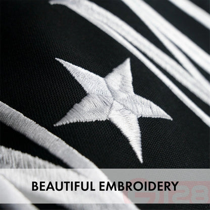 G128 Combo Pack: USA American Flag & POW MIA 4X6 Ft Embroidered Spun Polyester, Indoor/Outdoor, Brass Grommets