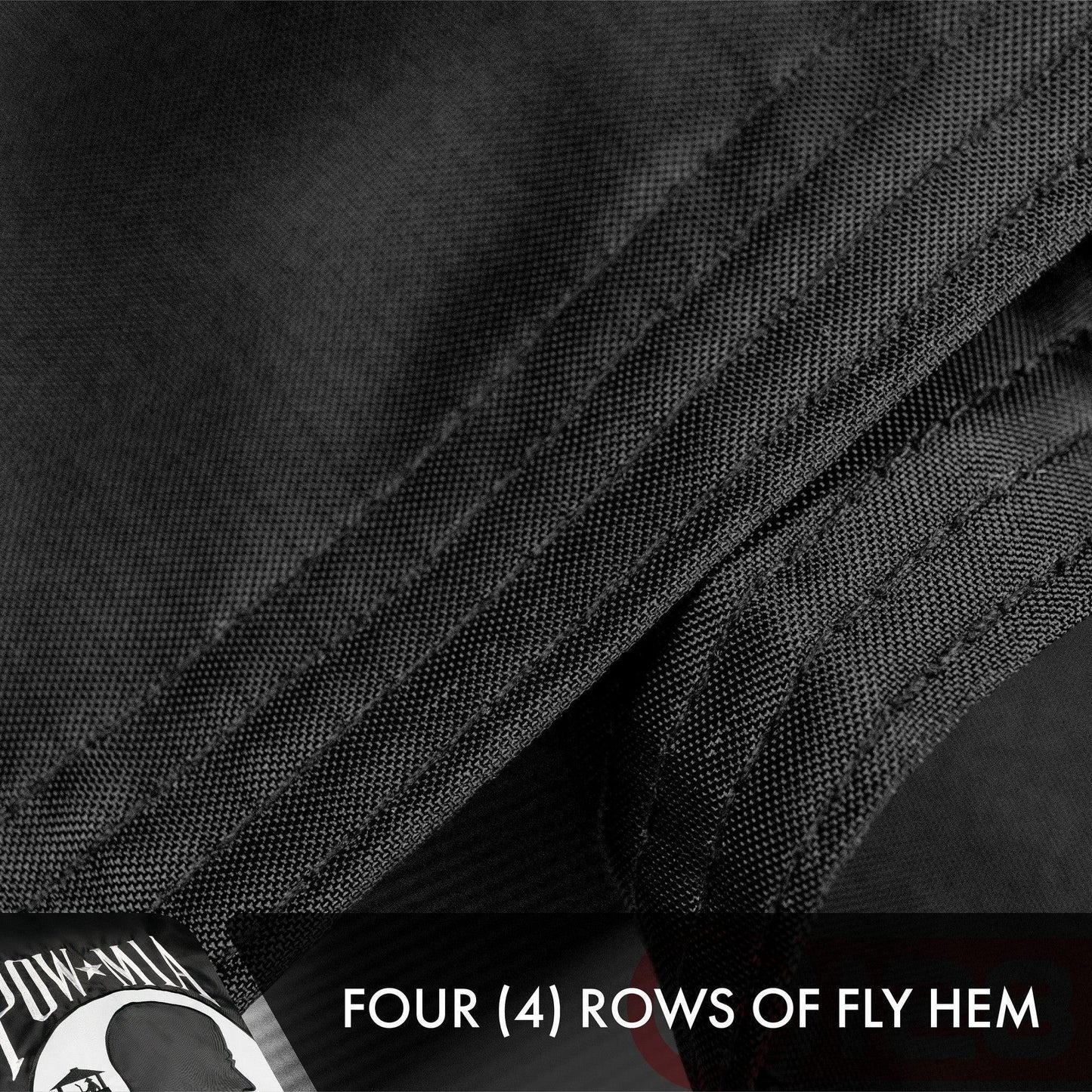 POW MIA Flag 3X5 Ft, 5Pack, Doublesided, Embroidered Polyester by G128